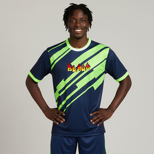 Maillot de football unisexe sur mesure de haute qualité 100% polyester, design par sublimation personnalisé, respirant, séchage rapide, manches courtes - Product Image 4