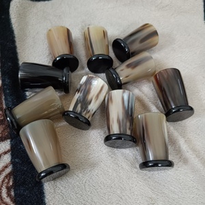Rustic Handmade Natural Buffalo Horn Shot Cup Polished <b>Whiskey</b> Tequila Drinking Glass for Home Bar Parties and Events - Product Image 4