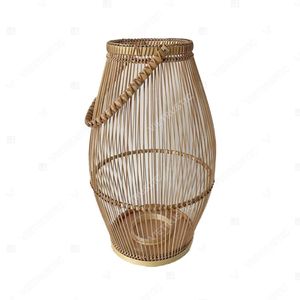Vietrustic Trend-driven Design Natural Floor <b>Lantern</b> Candles and Glass Holders <b>Bamboo</b> Rattan <b>Lantern</b> Braided Hanging <b>Lanterns</b> - Product Image 2