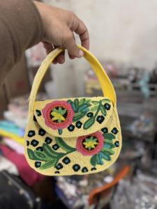 Bolso de mano bordado con cuentas de cristal, diseño personalizable, ideal para vacaciones de verano - Product Image 3