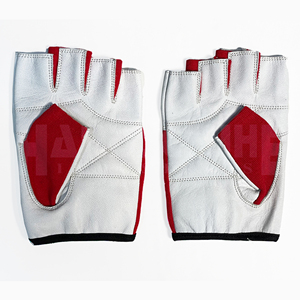 Gants de musculation GYM en PU, demi-doigts, avec fermeture à boucle et sangle de poignet réglable, unisexe, pour la musculation - Product Image 3