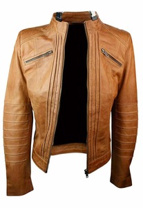 Chaqueta de Motociclista de Cuero Genuino Transpirable Personalizada para Hombre, Estilo Vaquero, de Alta Calidad, Corte Ajustado - Product Image 4