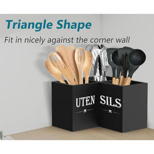 Moderna Caja de Almacenamiento de Vajilla para Esquina de Cocina de MDF, Estante Multifuncional No Plegable - Product Image 3