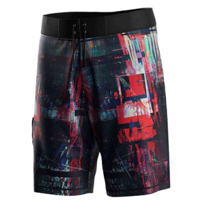 Shorts de Pesca para Hombre con Estampado por Sublimación, UPF 50, Secado Rápido, Poliéster, Patrón Negro y Rojo, Traje de Baño para Adultos - Product Image 4