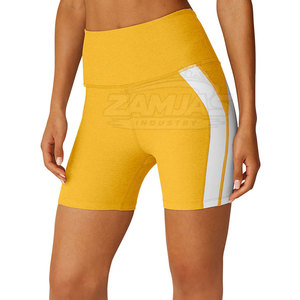 Shorts de yoga unis pour femmes, de qualité supérieure, élégants et unis, prix de gros, nouveau design, couleur unie - Product Image 5