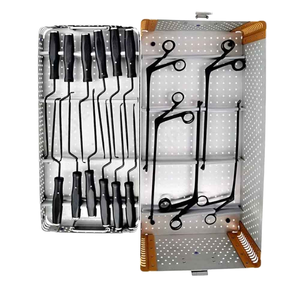 Ensemble d'instruments pour la colonne lombaire en acier inoxydable allemand de haute qualité pour la chirurgie générale, alimentation manuelle, certifié CE, utilisation de classe I - Product Image 4