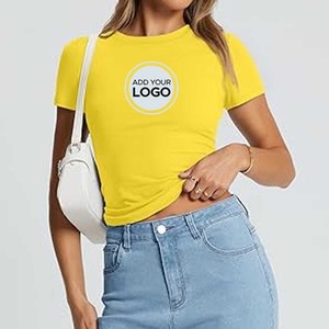 Camiseta 100% Algodón Peinado Anillado Airlume para Mujer, Camisetas con Logotipo Personalizado - Product Image 4