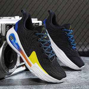 รองเท้าบาสเก็ตบอลผู้ชายระบายอากาศได้ดีแฟชั่นนักเรียนทุกวันกีฬารองเท้าผ้าใบป้องกันการลื่นดูดซับแรงกระแทกระดับมืออาชีพ - Product Image 2