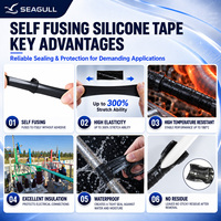 Ruban adhésif en caoutchouc silicone auto-fusionnant du fabricant, étanche, haute température, pour isolation électrique, réparation de câbles, tuyaux et flexibles