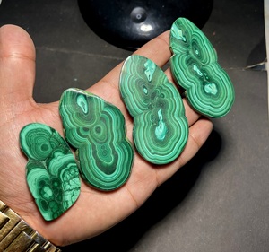 Plaque de malachite naturelle polie, pierre précieuse de malachite verte polie des deux côtés, fabricant et fournisseur en gros - Product Image 2