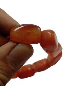 Pulsera de Feng Shui con Cuentas Cúbicas de Cornalina Roja Hechas a Mano, Joyería de Moda para Hombres y Mujeres, Regalo de Piedra Energética - Product Image 5