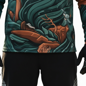 Maillot de VTT personnalisé en polyester, imprimé couleur, respirant, séchage rapide, léger, pour été et hiver, vêtements de sport disponibles à prix raisonnable - Product Image 6