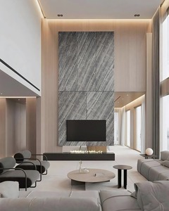 Revêtement mural en pierre mince stratifiée haute pression Airtic Marble, pierre de culture, disponible en tailles 122x305cm pour l'extérieur - Product Image 5