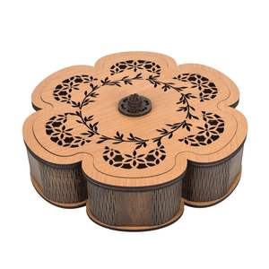 Caja de Madera Artesanal para Frutos Secos, Contenedor de Almacenamiento de Calidad para Exportación, para Frutos Secos Decorativos - Product Image 3