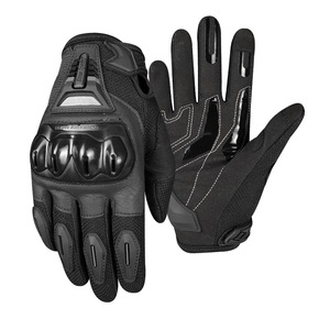 Gants en cuir à doigts entiers, noir et rose, pour le cyclisme, l'hiver, la conduite, imperméables, fermeture à boucle, unisexe - Product Image 5
