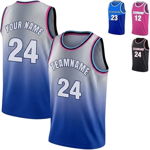 Camiseta de Baloncesto Personalizada con Degradado, Unisex, Malla Transpirable, Impresión Sublimada, para Adultos, Todas las Temporadas - Product Image 4