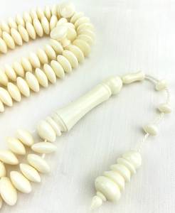 Cuentas de Tasbih Islámicas Modernas Hechas a Mano con Hueso Tallado, Ecológicas, Regalo Religioso Coleccionable - Product Image 3