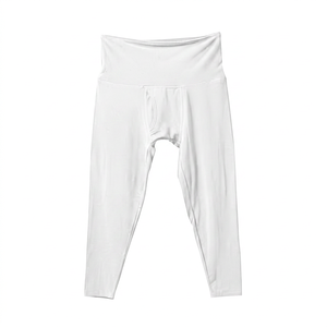 Leggings Largos para Hombre, Color Gris Sólido, Cintura Elástica, Transpirables, de Spandex y Nailon, Pantalones de Compresión - Product Image 4