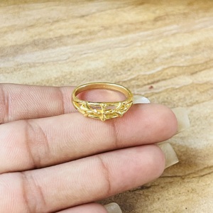 Market Favorite Fleur De Lis <b>Ring</b> Boho Brass Womens <b>Ring</b> Antique Brass Finish Gothic <b>Cross</b> Jewelry Statement Vintage Wholesale - Product Image 4
