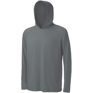 Sudadera con Capucha de Manga Larga para Hombre, Color Sólido, 100% Poliéster, Secado Rápido, Estilo Casual Tejido, Corte Regular, Sudadera de Verano - Product Image 1