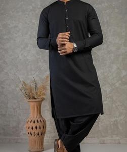 <b>Men</b> Traditional <b>Kurta</b> <b>Pajama</b> Set Plain Soft Cotton Fabric Custom Size Islamic Wear Bulk Orders All Seasons Customizable Quick - Product Image 4