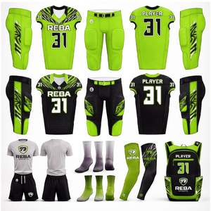 Premium Custom American Football Uniform Set Jersey Pants <b>Socks</b> Sublimation Reba Sports Team Kit - Product Image 2