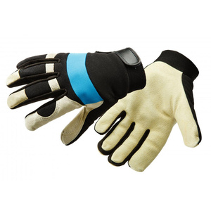 Guantes de Cuero Vacuno de Primera Calidad, Textura Suave, Cómodos, Resistentes a la Abrasión, para Actividades al Aire Libre y Trabajo Mecánico - Product Image 1