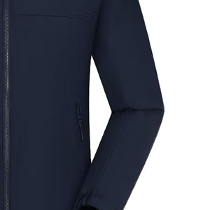 Chaqueta Varsity para Hombre, Diseño Personalizado, Tejido de Poliéster/Algodón Estándar, Resistente al Viento, para Senderismo, en Blanco - Product Image 4