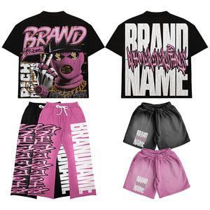 Yourbrand Custom Sublimation T-<b>Shirt</b> & Shorts Set Men's Moto Biker Style <b>100</b>% <b>Polyester</b> Quick Dry Regular Fit O-Neck Printed - Product Image 4
