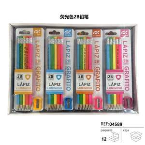 Lápices de Colores Fluorescentes LAPIZ 2B, Juego de 10 Piezas con 12 Unidades por Paquete - Product Image 3