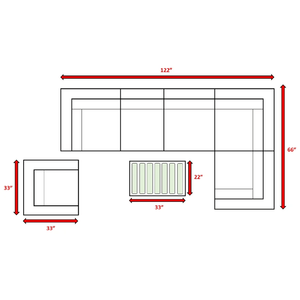 Set di Mobili da Giardino in Rattan Preassemblato a 7 Pezzi per un Facile Relax all'Aperto - Product Image 5