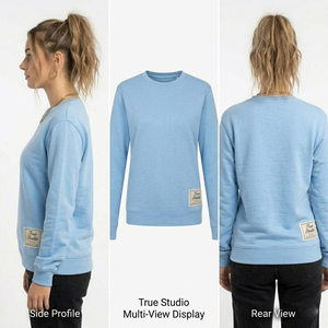 T-shirt à manches longues brodé effet vieilli, coupe oversize, pour femme, style streetwear - Product Image 6