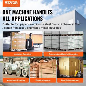 Reggiatrice Pneumatica Portatile da 1/2''-3/4'' per Nastro in PET, Macchina Automatica per Imballaggio e Legatura - Product Image 2