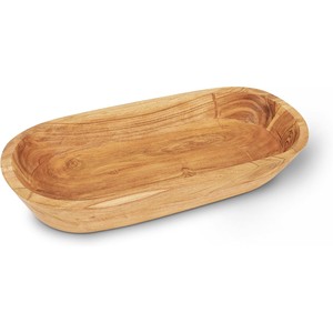 Bol décoratif et vase artisanal en bois d'acacia, design contemporain, écologique, 30x30x12cm |   Vente en gros - Product Image 4