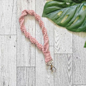 Boho Macrame Rope Keychain Multicolored Decorative Object Suitable For Women Girls And Fashion Styling Wholesale From India - Product Image 3