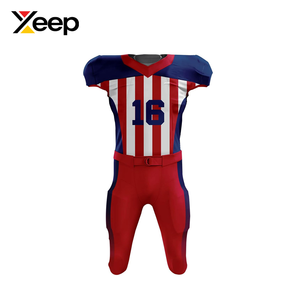 Uniforme de Fútbol Americano Personalizable XEEP XC-AFU-33 para Hombre, Transpirable, de Alta Calidad, con Transferencia Térmica de Poliéster - Product Image 1