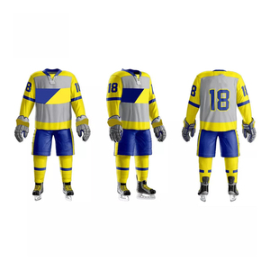 Hot Sale Unique Design High Quality Men Ice Hockey Uniforms Comfortable And Breathable Ice Hockey Uniforms - Product Image 4