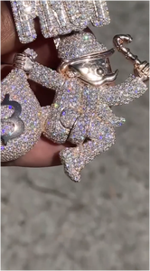 Collar con Colgante de Bolsa de Dinero para Hombre, con Piedras de Moissanita de Alta Calidad, Estilo Hip Hop, Joyería Brillante - Product Image 3