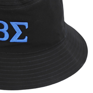 Phi Beta Sigma Black <b>Reversible</b> <b>Bucket</b> <b>Hat</b> Royal Blue Embroidered Fraternity Casual Cotton Summer <b>Hat</b> - Product Image 3