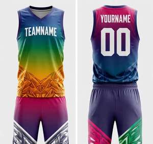 Nouvelle Collection 2026 – Tenues de Basketball Complètes Personnalisables pour Hommes – Maillots et Shorts Imprimés sur Mesure – Vente en Gros - Product Image 2