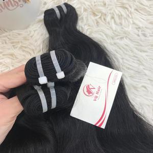 Cheveux vietnamiens couleur naturelle cheveux meilleur prix de gros os droite aligné cuticule Extensions de cheveux vierges - Product Image 4