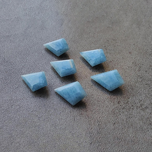 Aigue-marine naturelle facettée, taille calibrée AAA+, forme cerf-volant pour bijoux, toutes tailles disponibles - Product Image 5