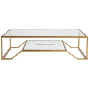 Luxury Modern Coffee <b>Table</b> with Metal Frame and Wood Top Home Furniture Storage & Portable Design Zahid Exports - Product Image 1