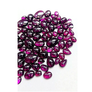 Lot de 74 pierres précieuses en grenat rhodolite rose naturel, cabochons ovales/poire 8x6mm/9x7mm/12x10mm/14x10mm, 1370 carats, Iroc Sales - Product Image 4