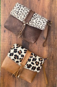 Nuevos bolsos de hombro de cuero de piel con estampado de animales de estilo occidental, bolsos laterales de cuero de piel auténtica de alta calidad - Product Image 2