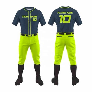 Uniformes de béisbol ligeros transpirables profesionales de buena calidad, conjunto completo sublimado de poliéster 100% hecho a medida - Product Image 4
