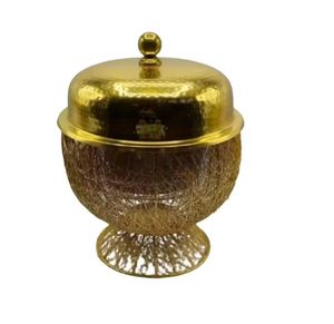 Ornate Gold Chafing Dish Stainless Steel <b>Buffet</b> <b>Warmer</b> Figurine Lid Professional Catering Server Luxury Wedding <b>Buffet</b> Hot PoT - Product Image 5
