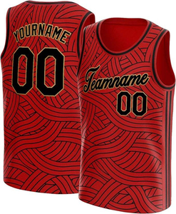Camiseta de Baloncesto Retro al por Mayor, Blanca con Rayas Rojas, Uniforme Deportivo, Chaleco de Malla Transpirable, Unisex, 100% Poliéster, con Letras, Precio Económico - Product Image 4