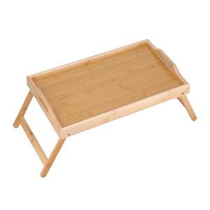 Plateau de lit en bois pour petit-déjeuner avec pieds pliables, plateau de lit portable en bois, plateau de bureau portable, écologique, durable, disponible - Product Image 4