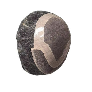 Perruque pour homme la plus vendue, en cheveux Remy, avec dentelle frontale mono et dentelle HD transparente, Toupee Taz Hair Bangladesh, perruques en cheveux humains de haute qualité - Product Image 2